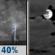 Wednesday Night: A chance of showers and thunderstorms before midnight. Mostly cloudy, with a low around 50. West southwest wind 5 to 15 mph. Chance of precipitation is 40%. New rainfall amounts less than a tenth of an inch possible. Wednesday Night: Chance Showers And Thunderstorms then Mostly Cloudy