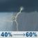 Today: Showers and thunderstorms likely before 1pm, then a chance of showers and thunderstorms. Mostly cloudy, with a high near 61. East northeast wind 0 to 10 mph. Chance of precipitation is 60%. New rainfall amounts less than a tenth of an inch possible. Today: Showers And Thunderstorms Likely