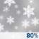 Monday: Rain and snow showers likely before 8am, then rain and snow showers likely between 8am and 11am, then a slight chance of thunderstorms and rain and snow showers. Mostly cloudy, with a high near 46. West wind 10 to 15 mph. Chance of precipitation is 80%. New rainfall amounts between a tenth and quarter of an inch possible. Monday: Rain And Snow Showers Likely then Slight Chance T-storms